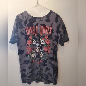 Black Short Sleeve Tee with Graphic Print